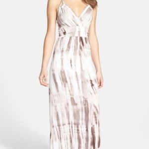 Felicity & Coco Shafter Tie Dye Jersey Halter Maxi Dress Size Medium